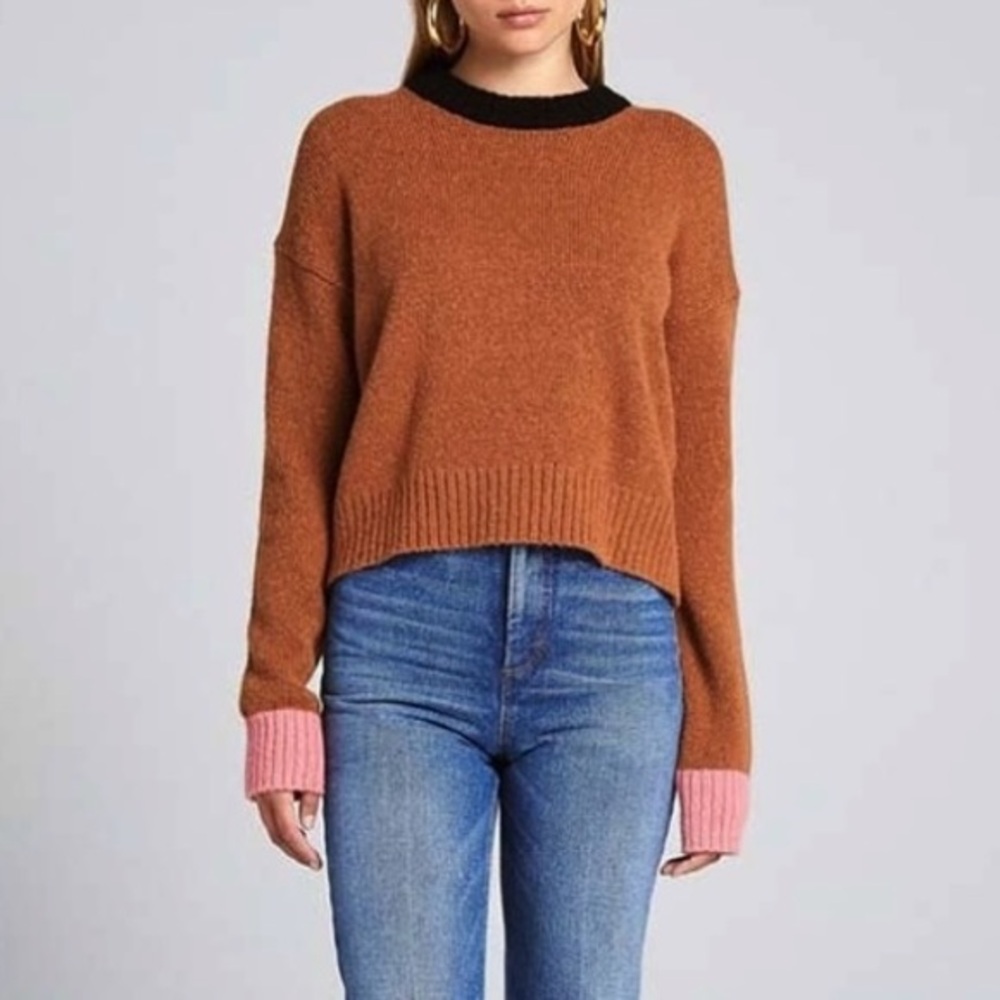 A.L.C. Hayes Alpaca Wool Sweater Brown Sz L